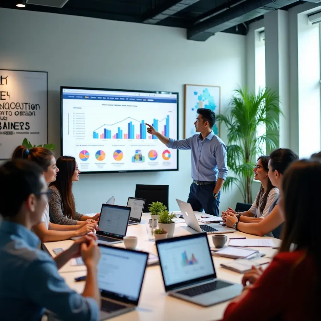 Professional business solutions illustration